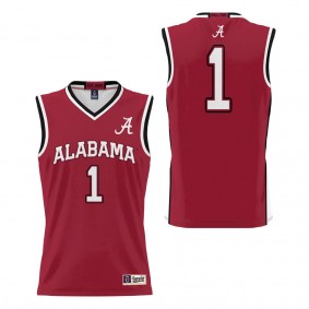 #1 Alabama Crimson Tide ProSphere Basketball Jersey Crimson