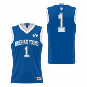 #1 BYU Cougars ProSphere Basketball Jersey Royal