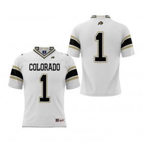 #1 Colorado Buffaloes ProSphere Youth Endzone Football Jersey White