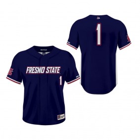 #1 Fresno State Bulldogs ProSphere Baseball Jersey Navy