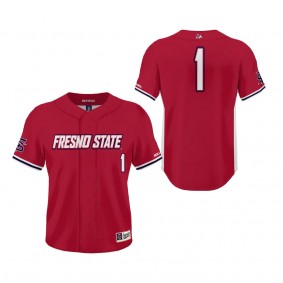 #1 Fresno State Bulldogs ProSphere Baseball Jersey Red