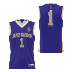 #1 James Madison Dukes ProSphere Youth Basketball Jersey Purple