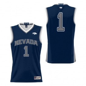 #1 Nevada Wolf Pack ProSphere Youth Basketball Jersey Navy