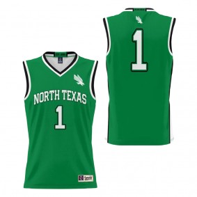 #1 North Texas Mean Green ProSphere Basketball Jersey Kelly Green