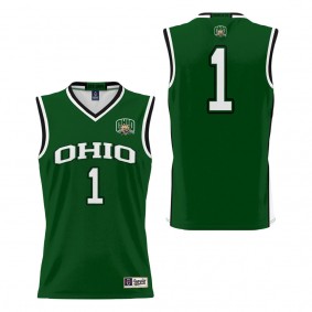 #1 Ohio Bobcats ProSphere Basketball Jersey Green