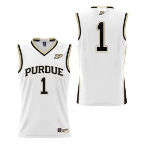 #1 Purdue Boilermakers ProSphere Youth Basketball Jersey White