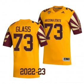 Isaia Glass Arizona State Sun Devils 2022-23 Reverse Retro Football Jersey Men's Gold #73 Uniform