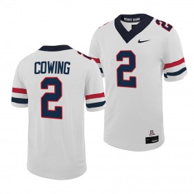 Arizona Wildcats Jacob Cowing Jersey 2022-23 Untouchable Game White #2 Football Men's Shirt