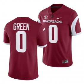 Arkansas Razorbacks AJ Green Jersey 2022-23 College Football Cardinal #0 Game Men's Shirt