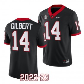 Georgia Bulldogs #14 Arik Gilbert 2022-23 College Football Black Alternate Jersey Men's