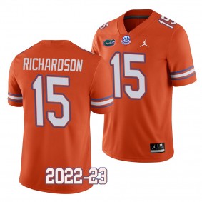 Florida Gators #15 Anthony Richardson 2022-23 College Football Orange Replica Jersey Men's