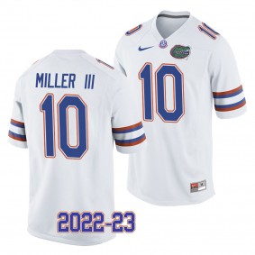Jack Miller III Florida Gators 2022-23 College Football Replica Jersey Men's White #10 Uniform