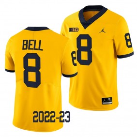 Ronnie Bell Michigan Wolverines #8 Maize Jersey 2022-23 College Football Men's Limited Uniform