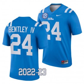 Ulysses Bentley IV Ole Miss Rebels 2022-23 College Football Legend Jersey Men's Powder Blue #24 Uniform