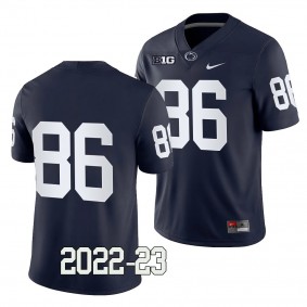 Penn State Nittany Lions Jason Estrella Jersey 2022-23 College Football Navy #86 Game Men's Shirt