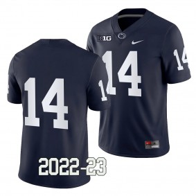 Penn State Nittany Lions Sean Clifford Jersey 2022-23 College Football Navy #14 Game Men's Shirt