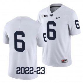 Zakee Wheatley Penn State Nittany Lions #6 White Jersey 2022-23 College Football Men's Limited Uniform