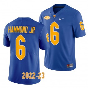 Rodney Hammond Jr Pitt Panthers 2022-23 Limited Football Jersey Men's Royal #6 Uniform