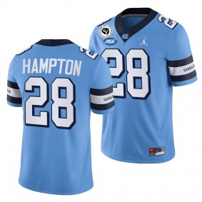 Omarion Hampton North Carolina Tar Heels 2022-23 College Football Jersey Men's Blue #28 Uniform