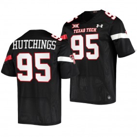 Jaylon Hutchings Texas Tech Red Raiders 2022-23 College Football Jersey Men's Black #95 Uniform
