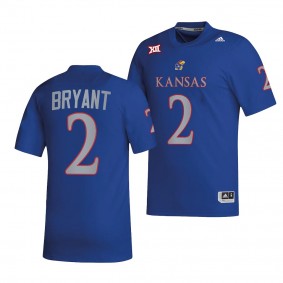 Kansas Jayhawks Jacobee Bryant Jersey 2022 College Football Royal #2 NIL Replica Men's Shirt