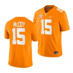 Tennessee Volunteers #15 Bru McCoy 2022 College Football Orange Game Jersey Men's