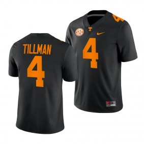 Cedric Tillman Tennessee Volunteers 2022 College Football Alternate Jersey Men's Black #4 Uniform