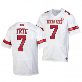 Texas Tech Red Raiders #7 Adrian Frye 2022 Throwback Replica White Football Jersey Men's