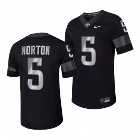 Iowa State Cyclones Cartevious Norton Jersey 2023 Alternate Football Black #5 Replica Men's Shirt