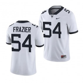 Zach Frazier West Virginia Mountaineers College Football #54 Jersey Men's White 2023 Game Uniform