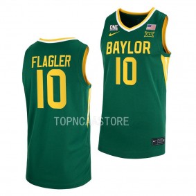 Adam Flagler Baylor Bears #10 Green College Basketball Jersey 2022-23