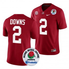 Alabama Crimson Tide 2024 Rose Bowl Caleb Downs #2 Crimson Men's College Football Playoff Jersey