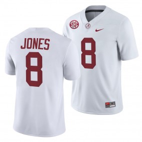 Julio Jones Alabama Crimson Tide College Football White 8 Jersey Men