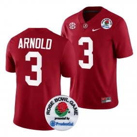 Alabama Crimson Tide 2024 Rose Bowl Terrion Arnold #3 Crimson Men's College Football Playoff Jersey