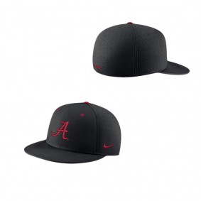 Alabama Crimson Tide True Performance Fitted Hat Black