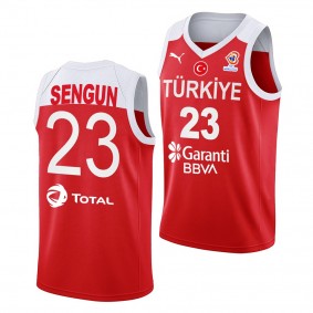 2022 FIBA Basketball World Cup Turkey Alperen Sengun Away Red #23 Jersey