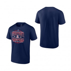 Arizona Wildcats Fanatics Branded 2023 PAC-12 Men's Basketball Conference Tournament Champions T-Shirt Navy