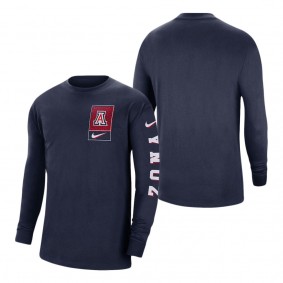 Arizona Wildcats Nike Seasonal Max90 2-Hit Long Sleeve T-Shirt Navy
