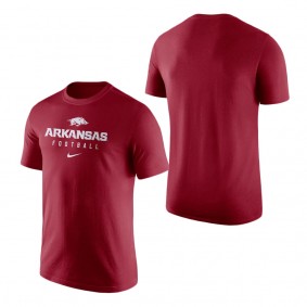 Arkansas Razorbacks Team Issue Performance T-Shirt Cardinal