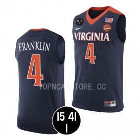 Armaan Franklin Virginia Cavaliers #4 Navy UVA Strong Jersey Retro Basketball