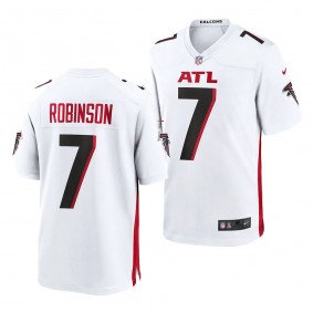Bijan Robinson Atlanta Falcons 2023 NFL Draft #7 Jersey Men's White Game Uniform