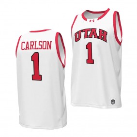 Ben Carlson #1 Utah Utes Replica Basketball Jersey 2023-24 White