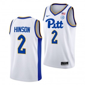 Blake Hinson Pitt Panthers #2 White College Basketball Jersey 2022-23 Home