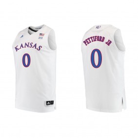 Bobby Pettiford Jr. Kansas Jayhawks adidas Replica Swingman College Basketball Jersey White