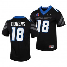 Billy Bowens Boise State Broncos #18 Black Jersey Untouchable Football Men's Uniform