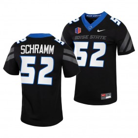 DJ Schramm Boise State Broncos #52 Black Jersey Untouchable Football Men's Uniform