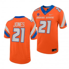 Tyreque Jones Boise State Broncos Untouchable Game Football Jersey Men's Orange #21 Uniform