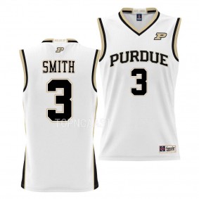 Braden Smith Purdue Boilermakers #3 White NIL Pick-A-Player Jersey Basketball