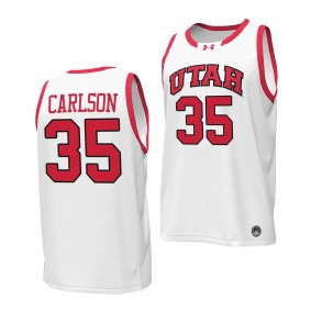 Branden Carlson #35 Utah Utes Replica Basketball Jersey 2023-24 White