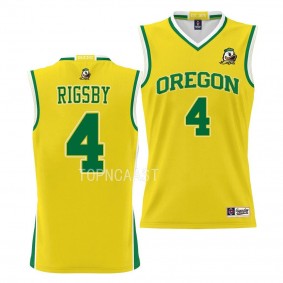 Brennan Rigsby Oregon Ducks #4 Gold NIL Pick-A-Player Jersey Basketball